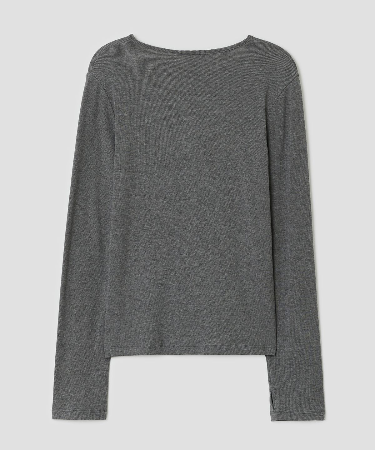 타입서비스(TYPESERVICE) Blur Spray Henley Top [Charcoal]