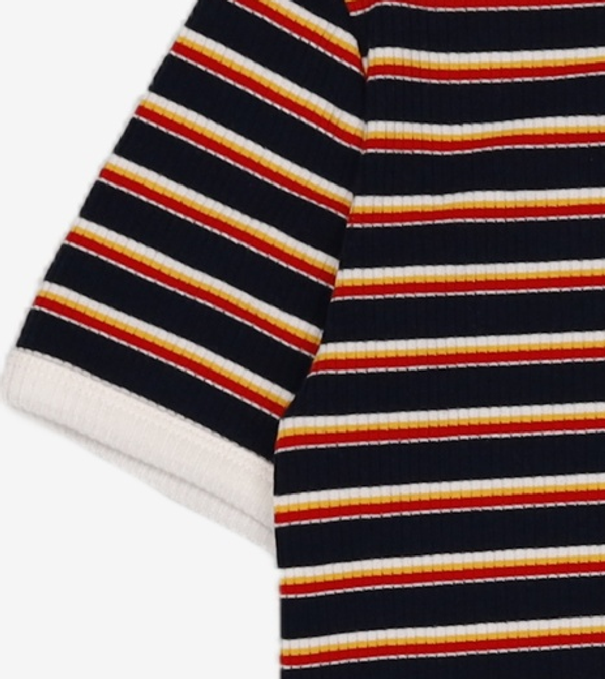 스파오(SPAO) 멀티 스트라이프 크롭 반팔 티셔츠 SPRSA25G31 L