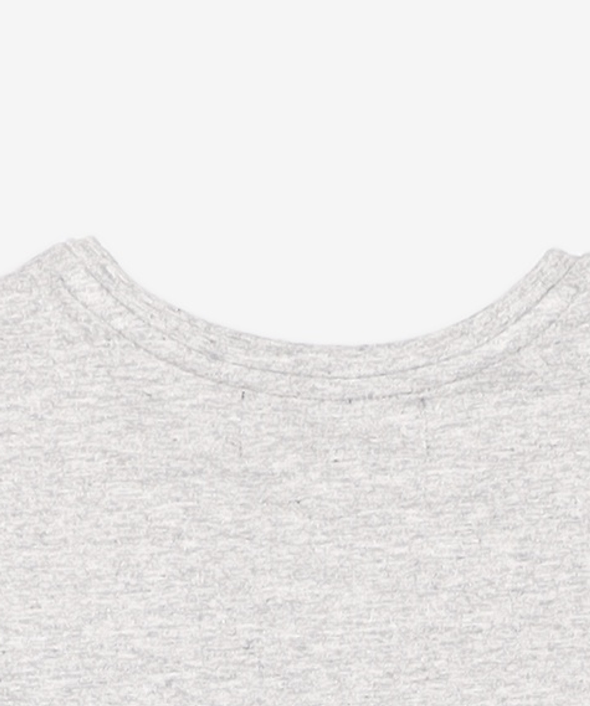 유희(YOUHEE) LETTERING T-SHIRT MELANGE GREY FREE