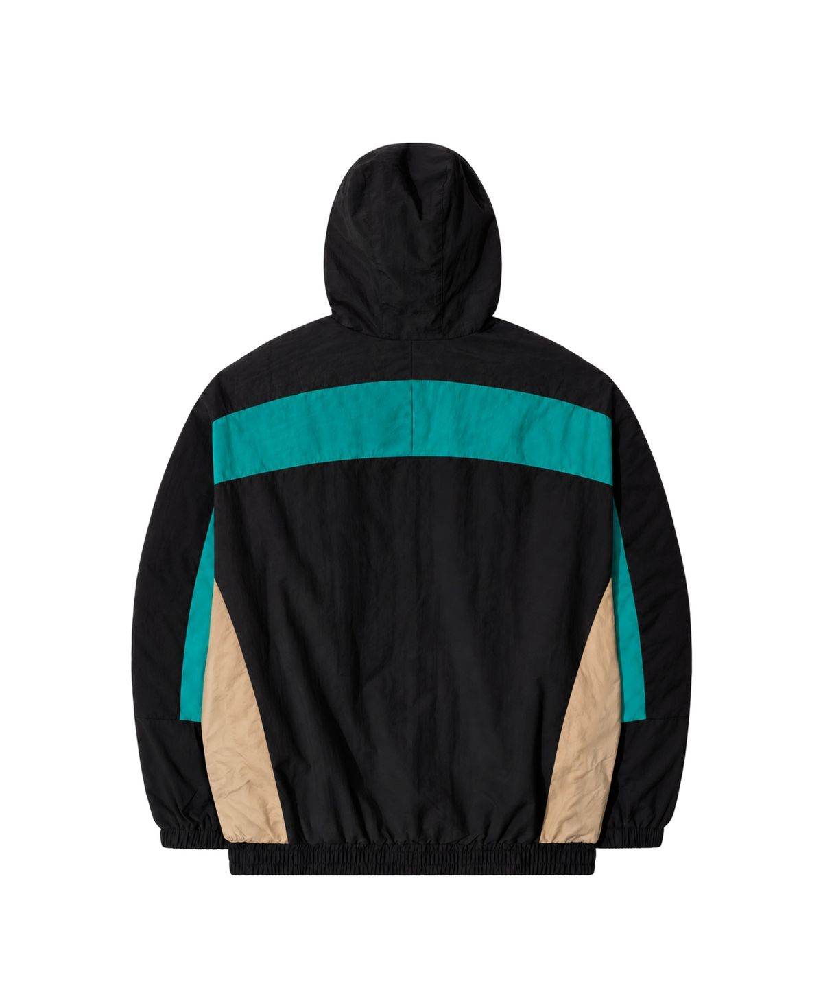 큐티에잇 가먼츠(QT8 GARMENTS) MF Retro Hooded Track Jacket (Black/Bluegreen/Orange)