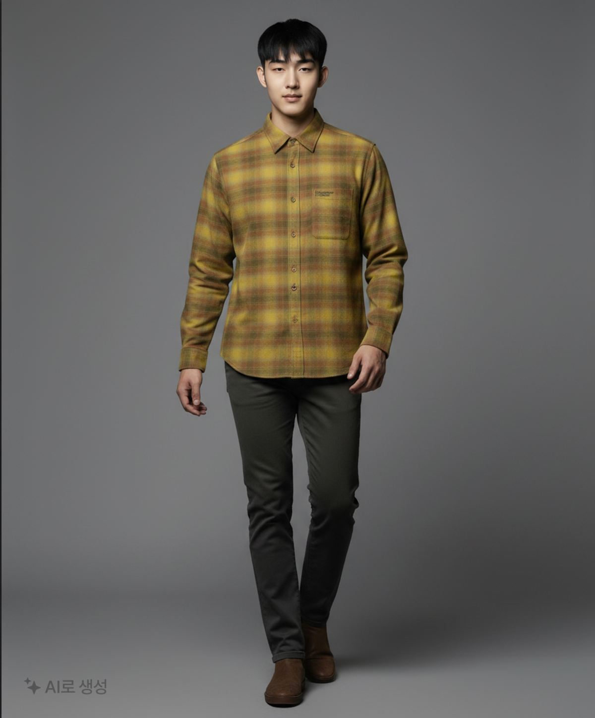 디스이즈네버댓(THISISNEVERTHAT) Flannel Check Shirt - Olive S