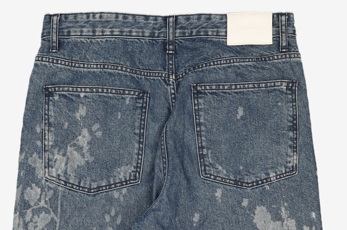 메종미네드(MAISON MINED) WINTER FLOWER LAZER WIDE DENIM PANTS 48