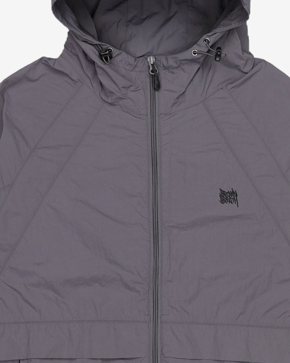 브라운브레스(BROWNBREATH) TAG NYLON RAGLAN JACKET - CHARCOAL M