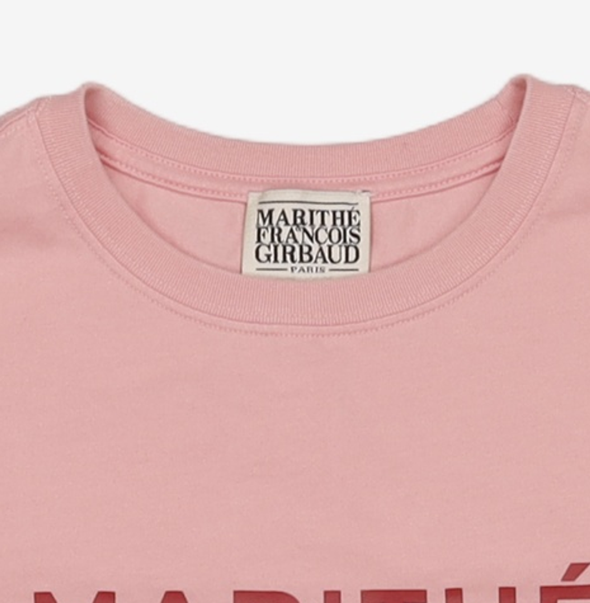 마리떼 프랑소와 저버(MARITHÉ + FRANҪOIS GIRBAUD) W REGULAR LOGO TEE pink S