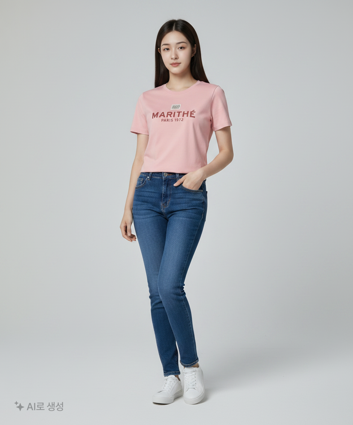 마리떼 프랑소와 저버(MARITHÉ + FRANҪOIS GIRBAUD) W REGULAR LOGO TEE pink S