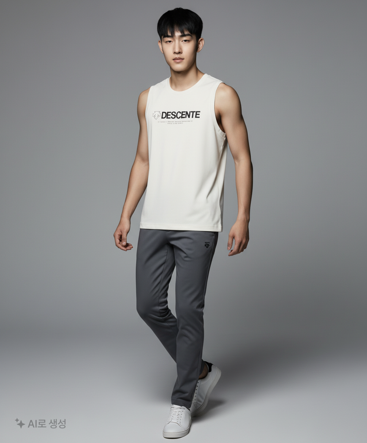 데상트(DESCENTE) [데상트] [40% OFF]남성 스포츠베이직 드라이 트랜스퍼 워딩로고 슬리브리스 (S9211UST41) 95