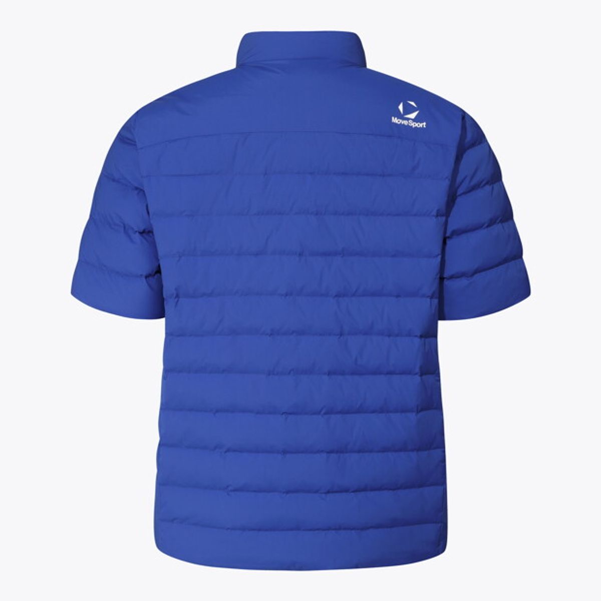 무브스포츠 바이 데상트(MOVESPORT BY DESCENTE) 경량 반팔 덕다운 자켓 블루 VS121EDJ12