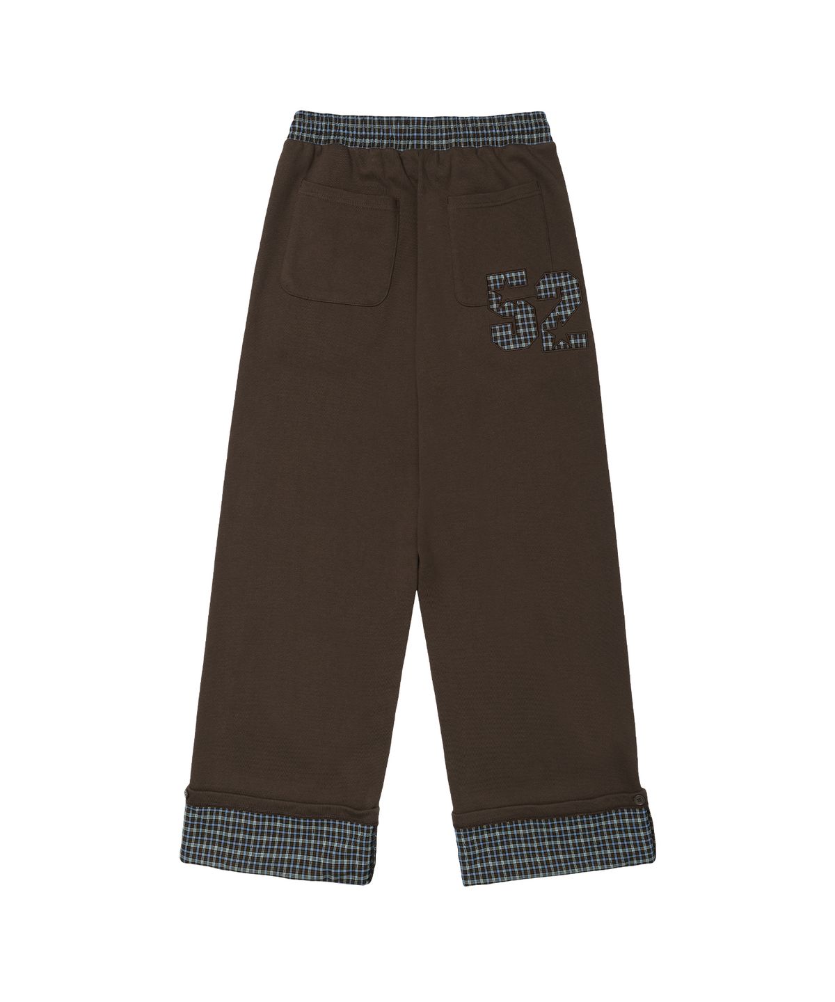 아메스 월드와이드(AMES-WORLDWIDE) 52 CHECK ROLL-UP SWEATPANTS BROWN