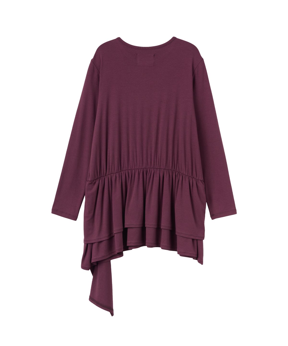 아메스 월드와이드(AMES-WORLDWIDE) JERSEY SHIRRING LAYERED DRESS PURPLE