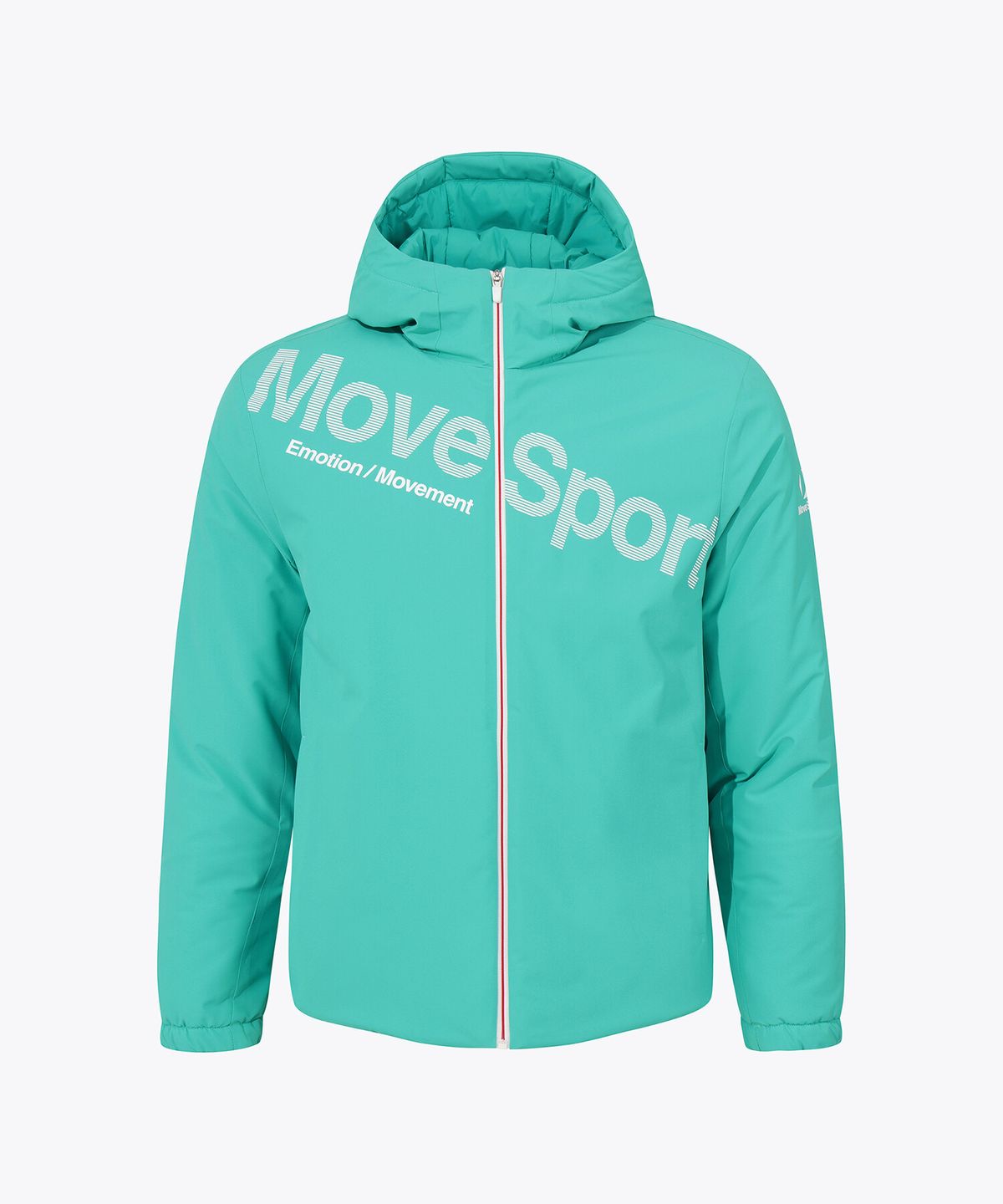무브스포츠 바이 데상트(MOVESPORT BY DESCENTE) 하이브리드 패딩 후드형 자켓 민트 VS121EPD12