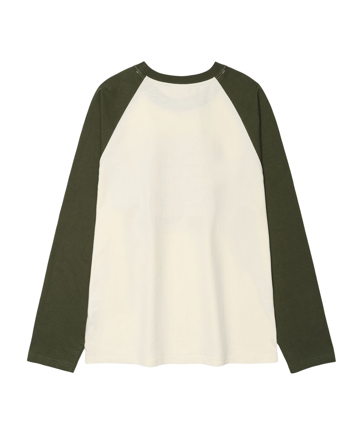 아메스 월드와이드(AMES-WORLDWIDE) 52 CHECK APPLIQUE RAGLAN LS TEE CREAM