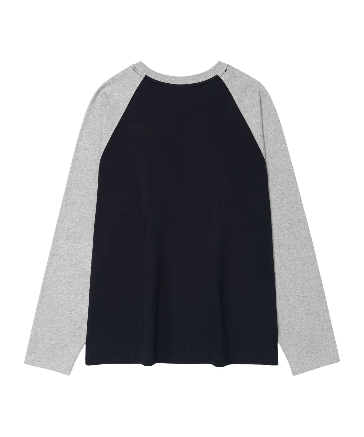 아메스 월드와이드(AMES-WORLDWIDE) 52 CHECK APPLIQUE RAGLAN LS TEE NAVY