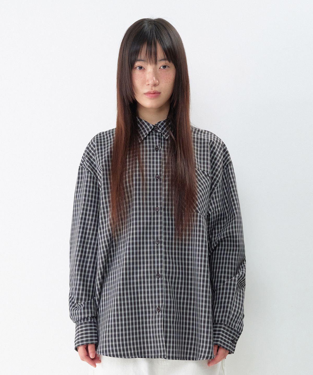 아메스 월드와이드(AMES-WORLDWIDE) 52 CHECK SHIRTS BLACK