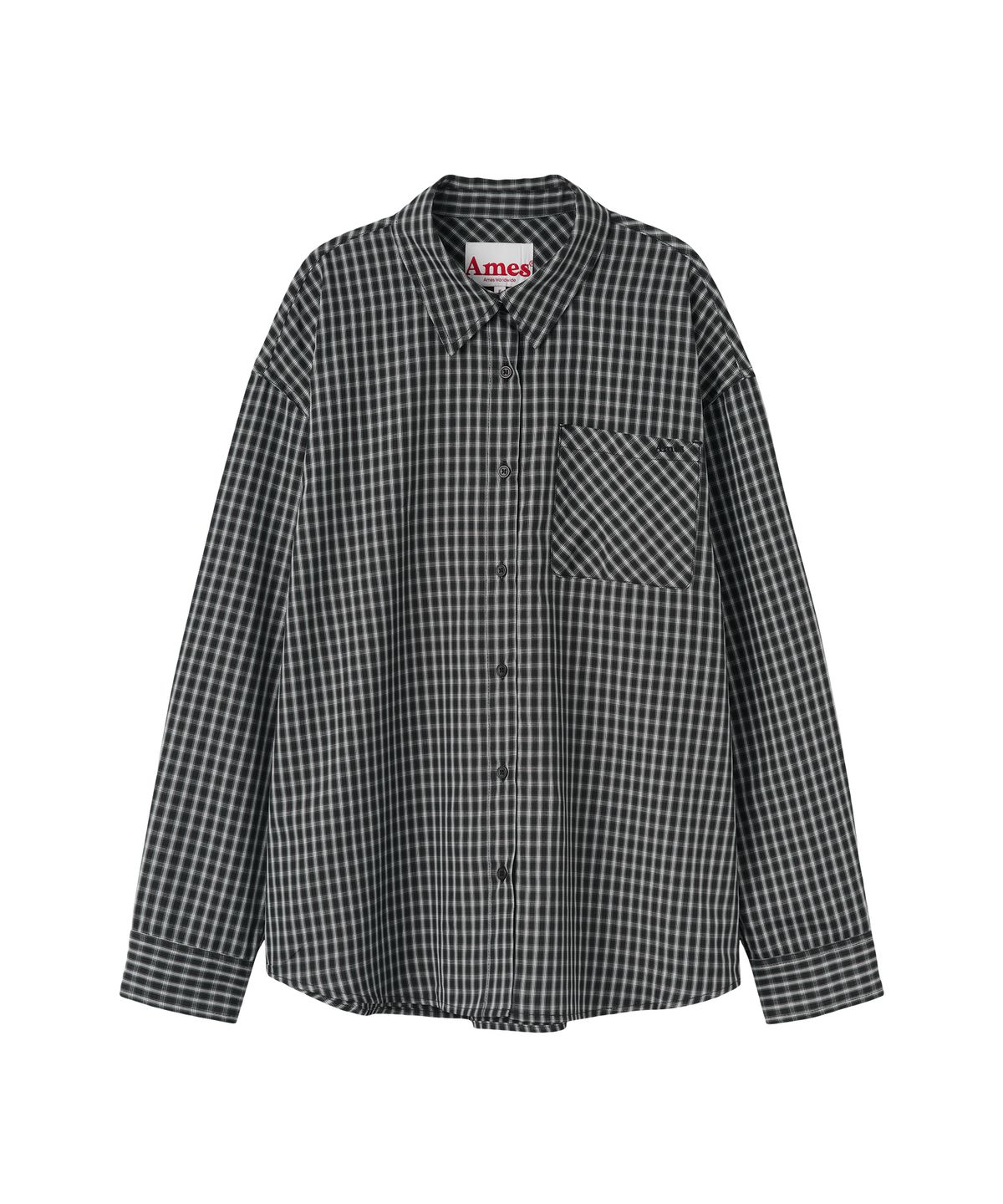 아메스 월드와이드(AMES-WORLDWIDE) 52 CHECK SHIRTS BLACK