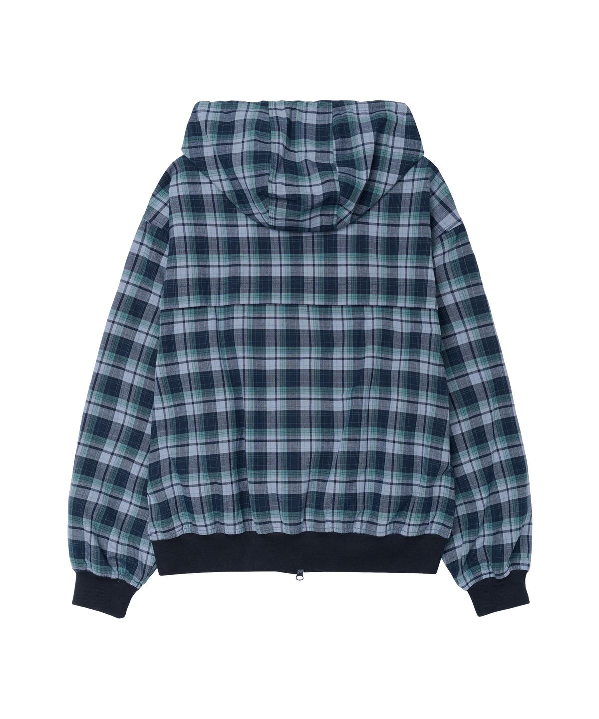 아메스 월드와이드(AMES-WORLDWIDE) CHECK HOODED WINDBREAKER BLUE