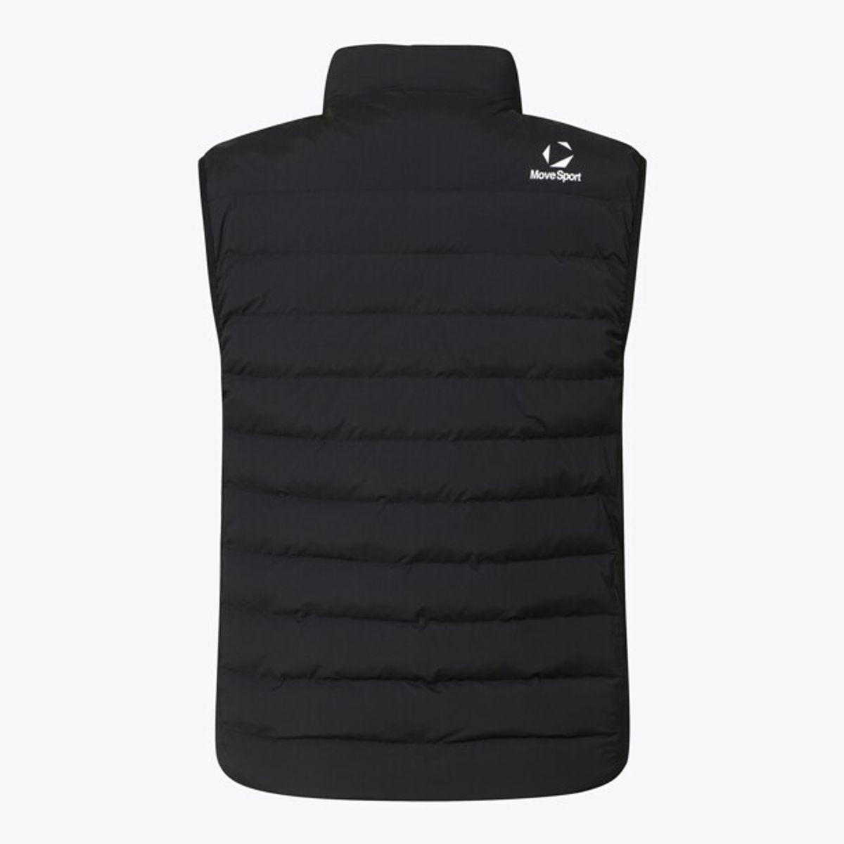 무브스포츠 바이 데상트(MOVESPORT BY DESCENTE) 워딩 그래픽 패딩 베스트 블랙 VS121EPV11
