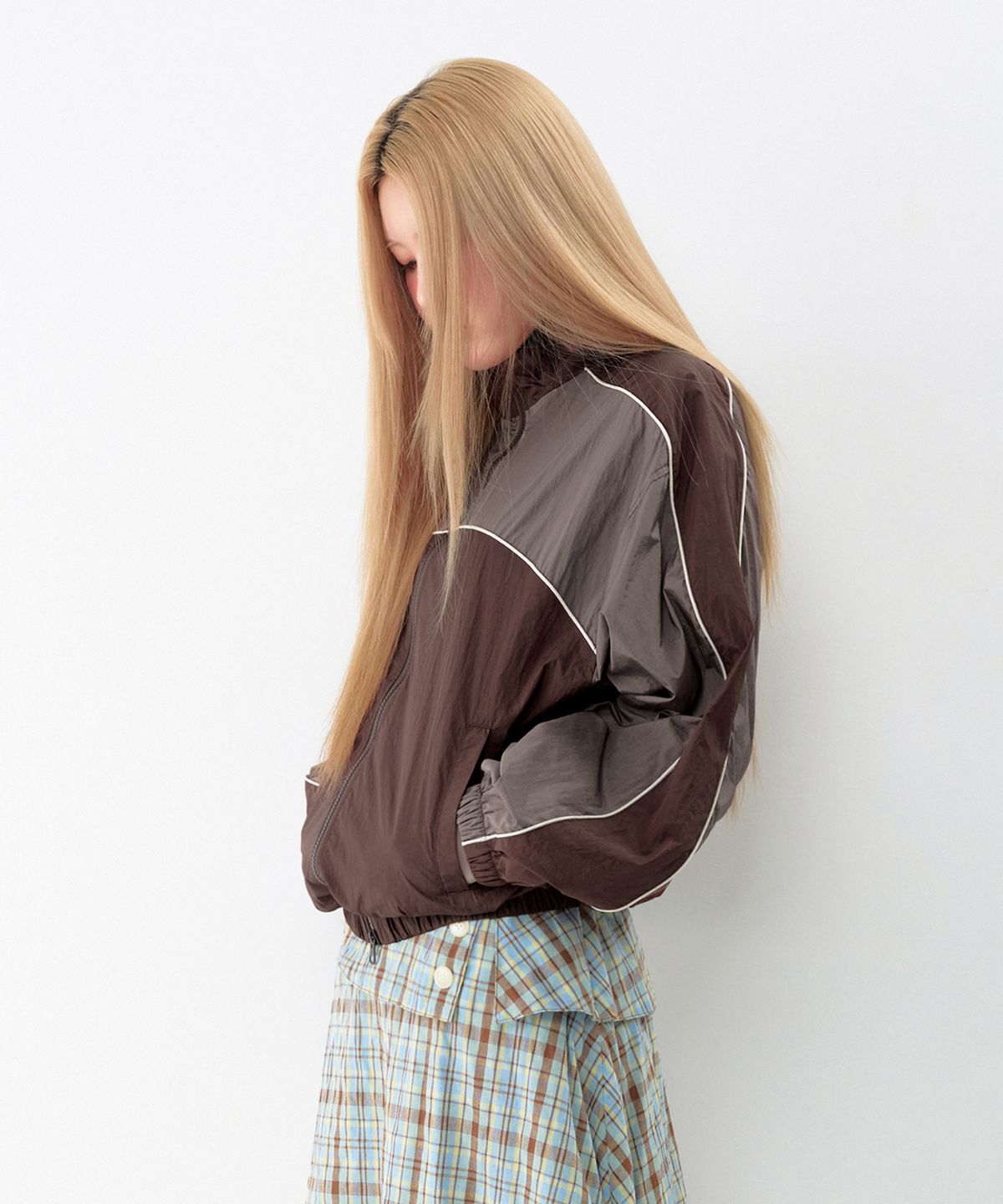 아메스 월드와이드(AMES-WORLDWIDE) CASUAL BLOCK WINDBREAKER BROWN
