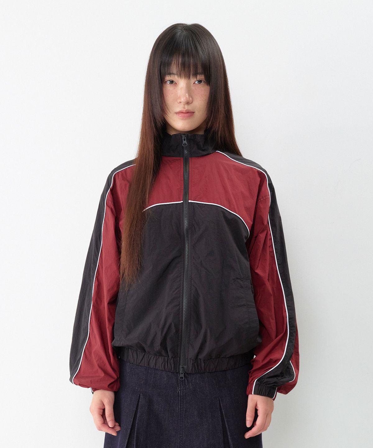 아메스 월드와이드(AMES-WORLDWIDE) CASUAL BLOCK WINDBREAKER BURGUNDY