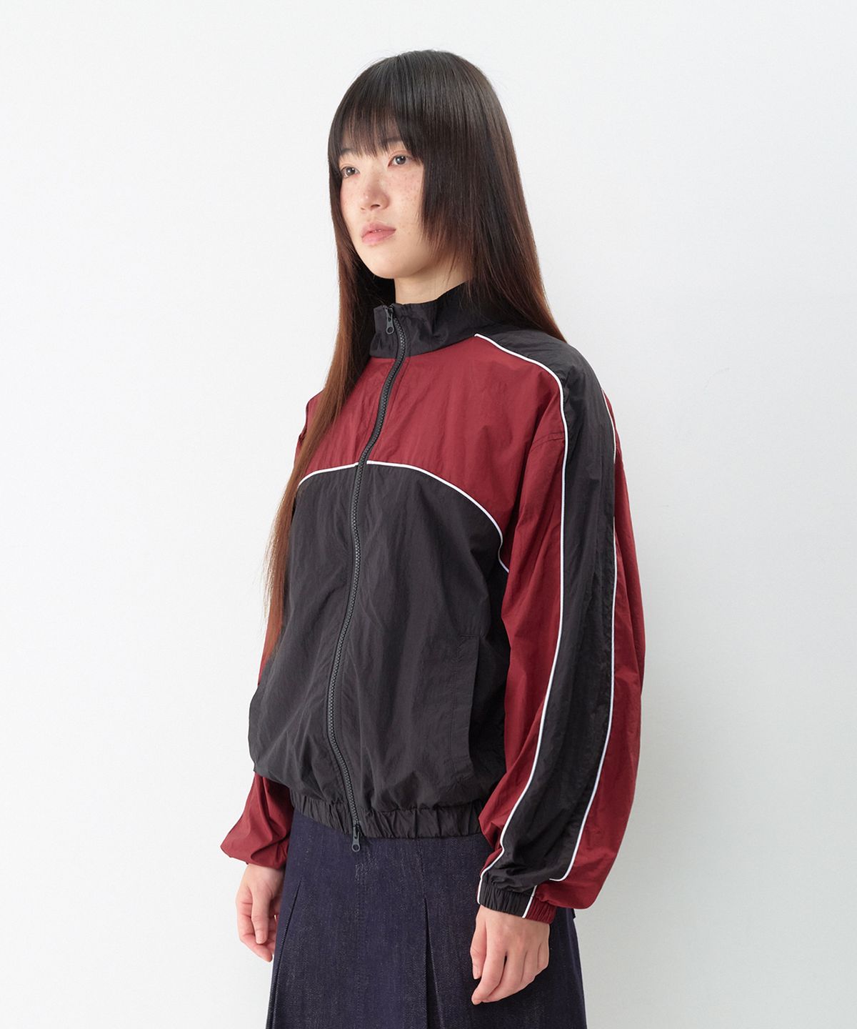 아메스 월드와이드(AMES-WORLDWIDE) CASUAL BLOCK WINDBREAKER BURGUNDY