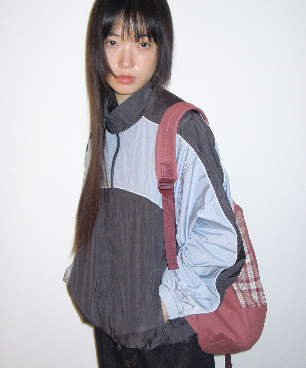 아메스 월드와이드(AMES-WORLDWIDE) CASUAL BLOCK WINDBREAKER SKY BLUE