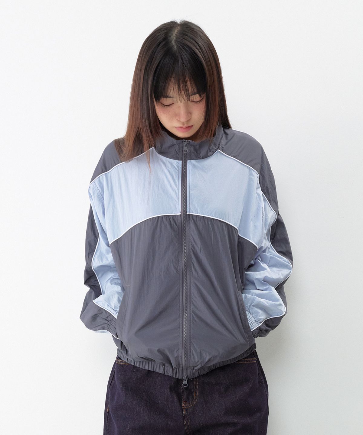 아메스 월드와이드(AMES-WORLDWIDE) CASUAL BLOCK WINDBREAKER SKY BLUE