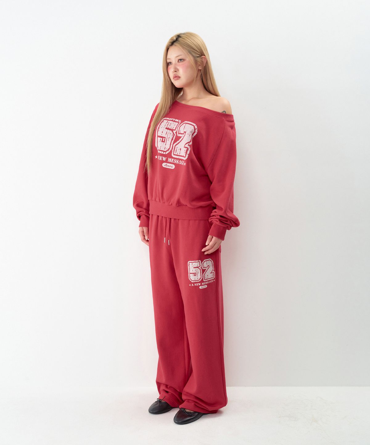 아메스 월드와이드(AMES-WORLDWIDE) 52 CASUAL SWEATPANTS RED