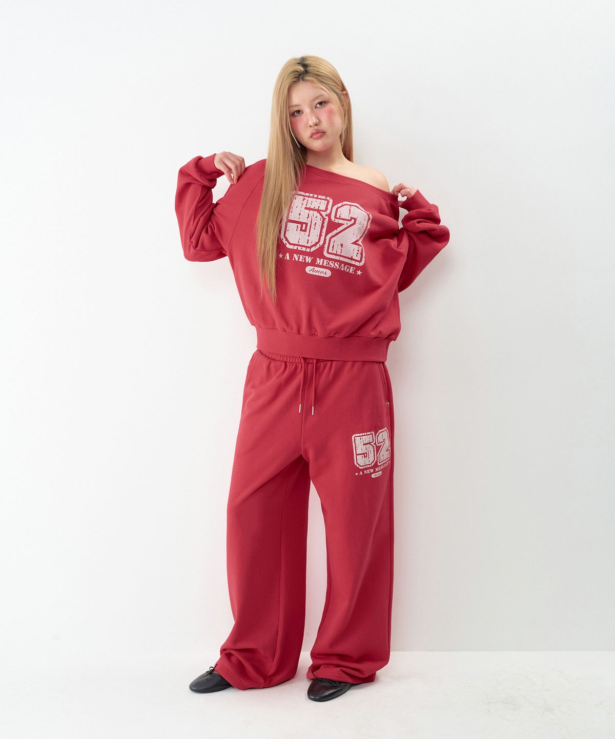 아메스 월드와이드(AMES-WORLDWIDE) 52 CASUAL SWEATPANTS RED