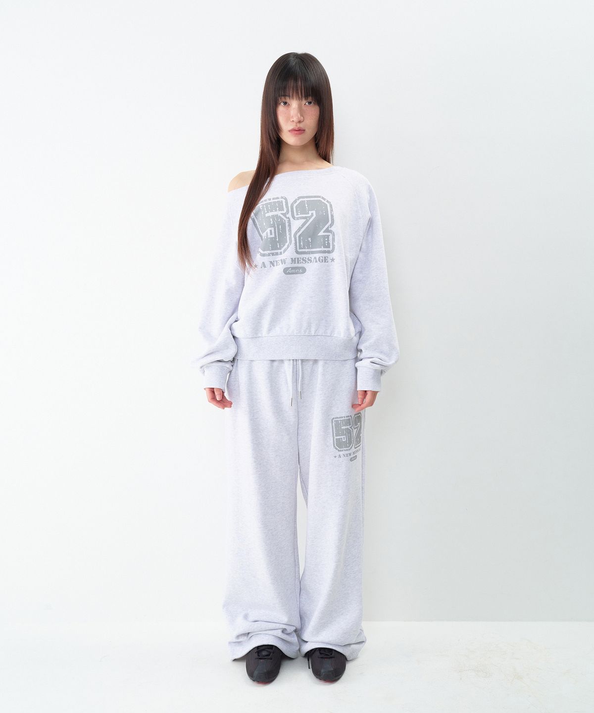 아메스 월드와이드(AMES-WORLDWIDE) 52 CASUAL SWEATPANTS LIGHT GREY