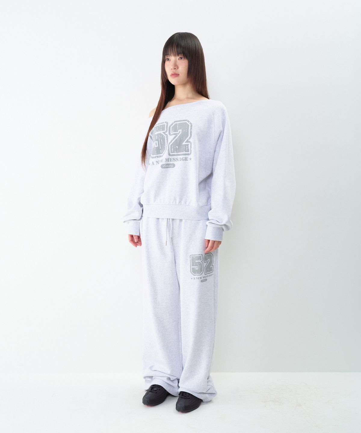 아메스 월드와이드(AMES-WORLDWIDE) 52 CASUAL SWEATPANTS LIGHT GREY