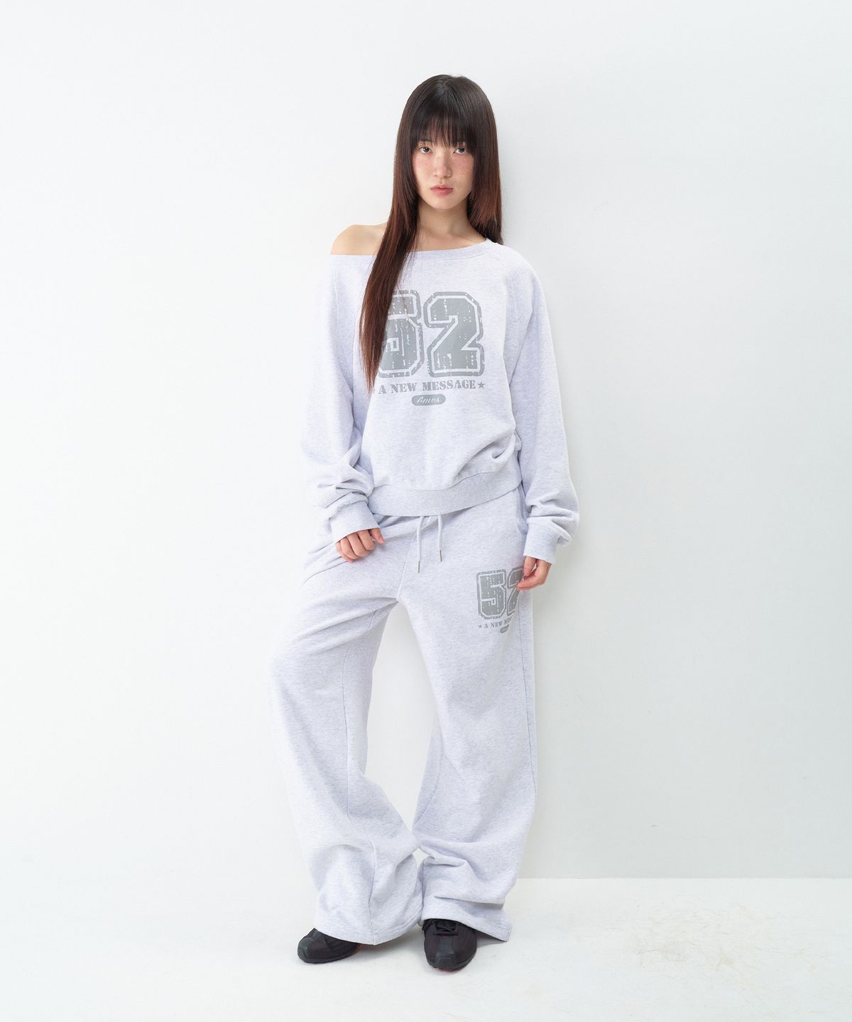 아메스 월드와이드(AMES-WORLDWIDE) 52 CASUAL SWEATPANTS LIGHT GREY