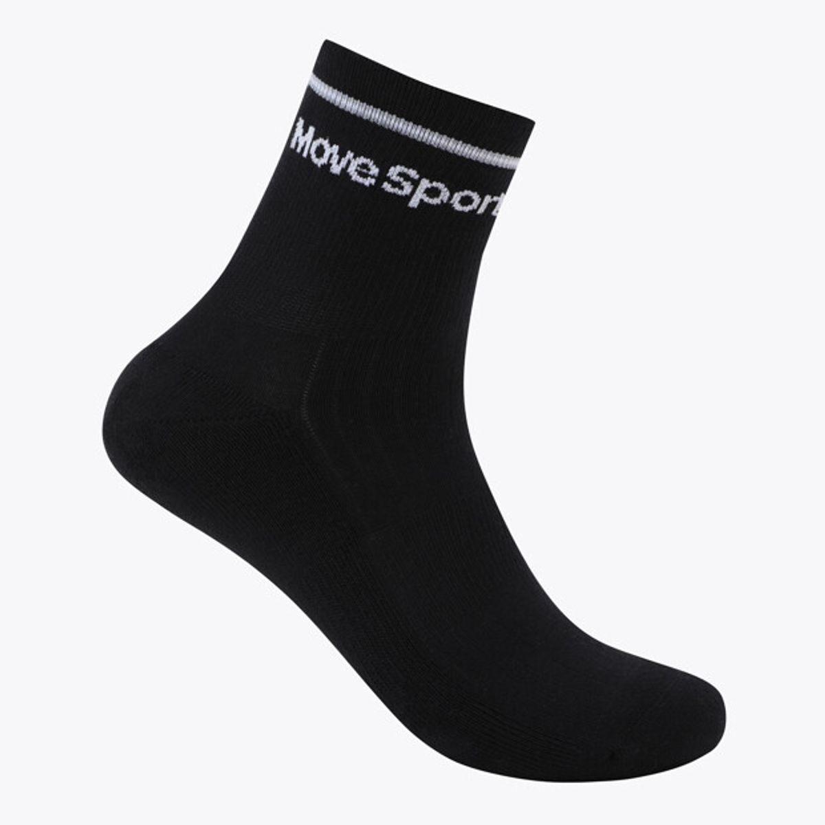 무브스포츠 바이 데상트(MOVESPORT BY DESCENTE) 앵클 삭스 블랙 VS123ESO11