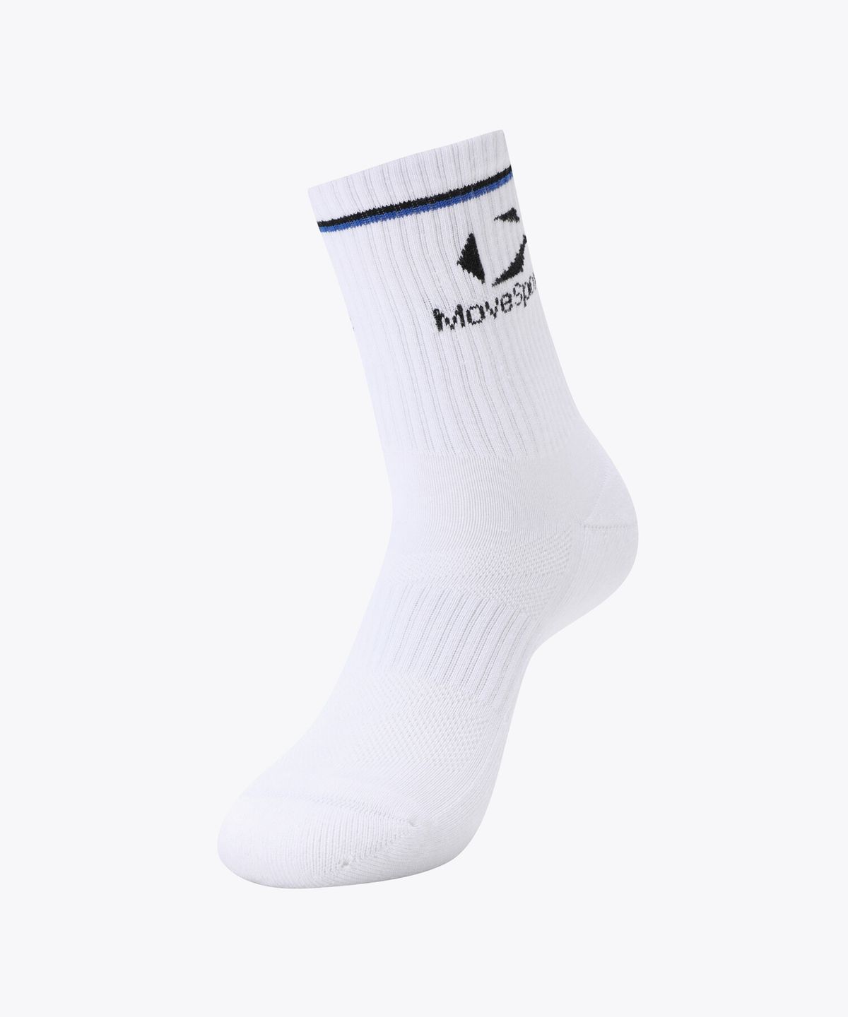 무브스포츠 바이 데상트(MOVESPORT BY DESCENTE) 크루 삭스 화이트 VS123ESO12