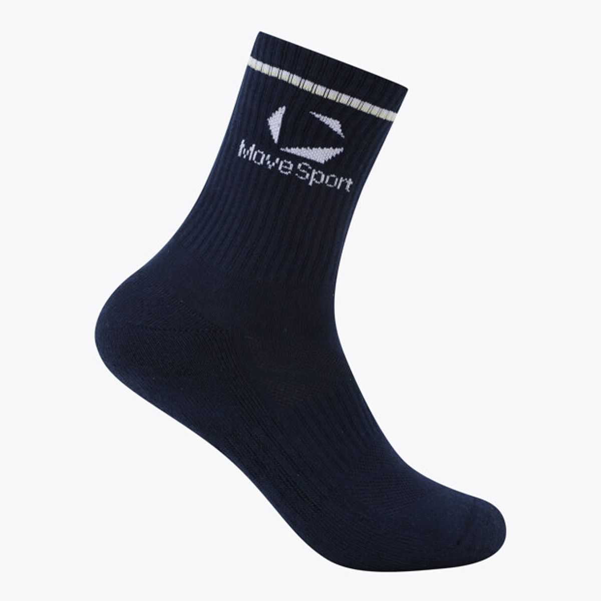 무브스포츠 바이 데상트(MOVESPORT BY DESCENTE) 크루 삭스 네이비 VS123ESO12