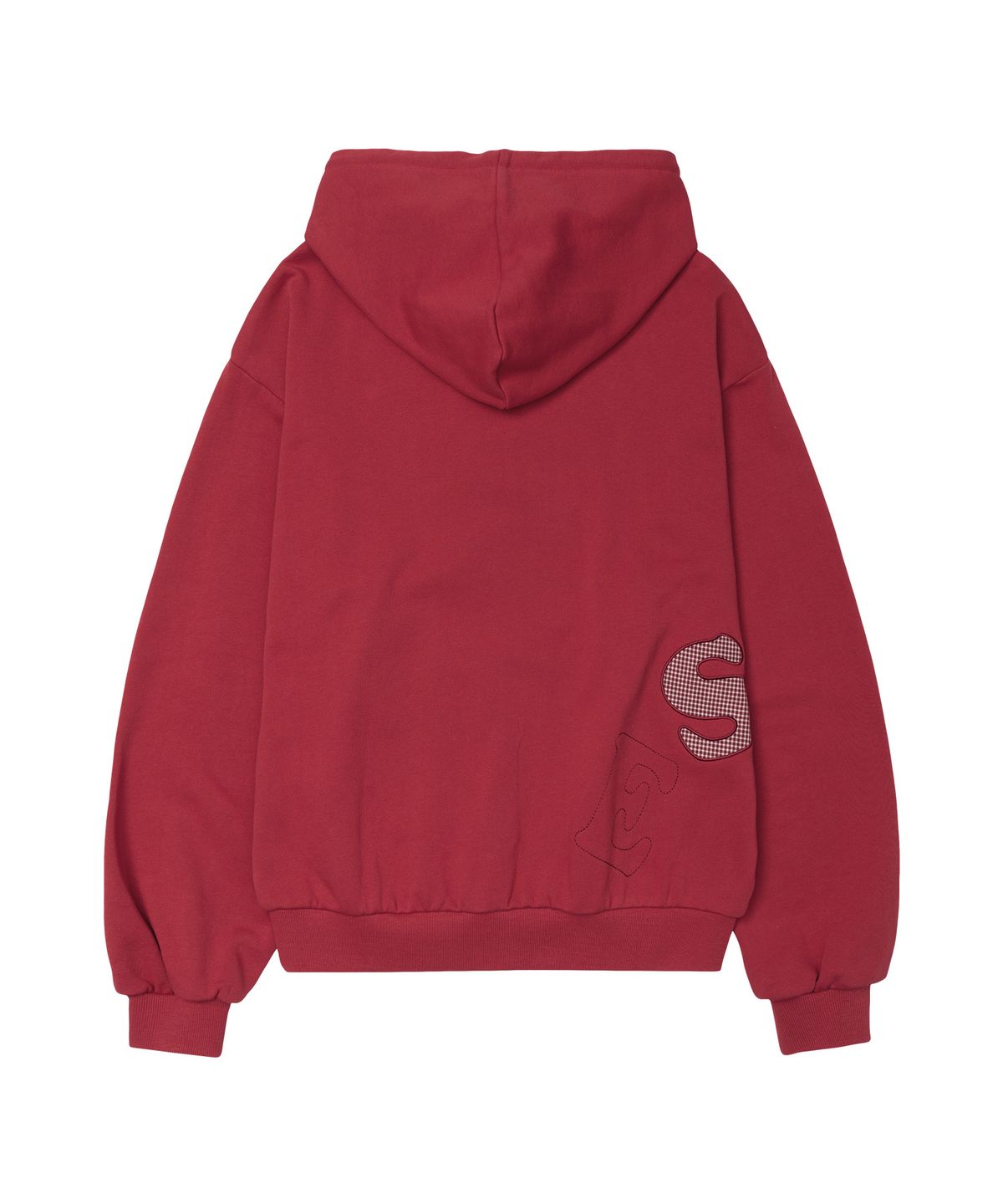 아메스 월드와이드(AMES-WORLDWIDE) BIG PATCH APPLIQUE HOODIE RED