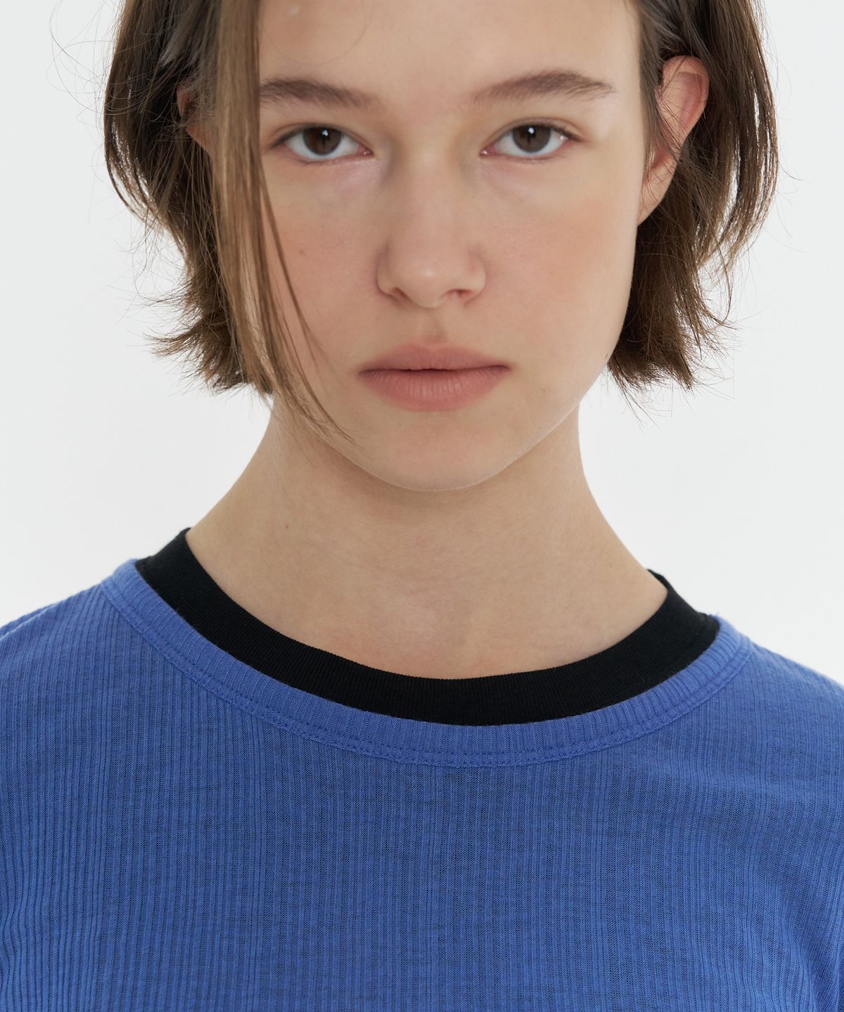타버트(TARVERT) Moibi Tencel Wool T-Shirt - Blue