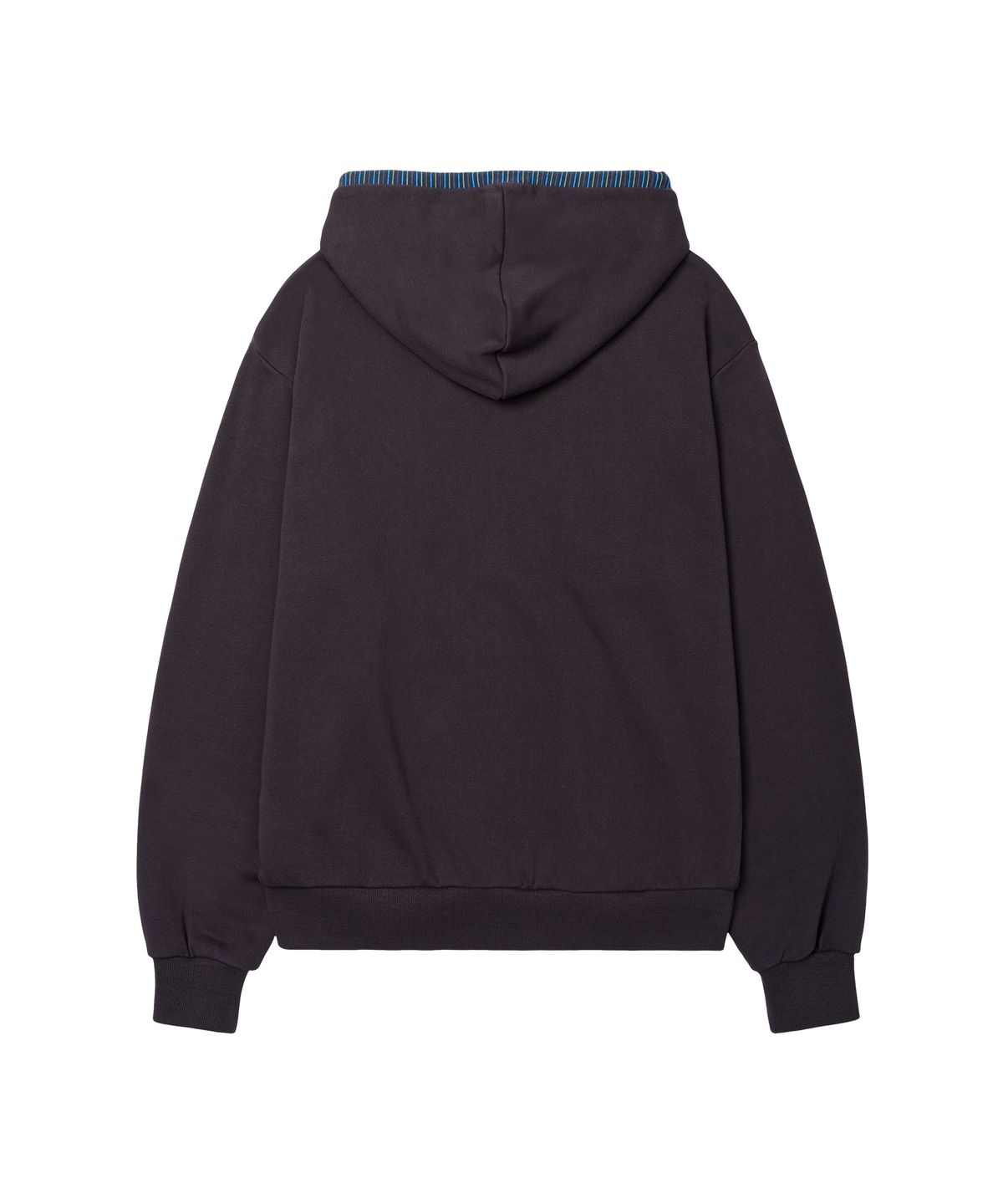 아메스 월드와이드(AMES-WORLDWIDE) 52 STRIPE APPLIQUE HOODIE ZIP-UP PURPLE
