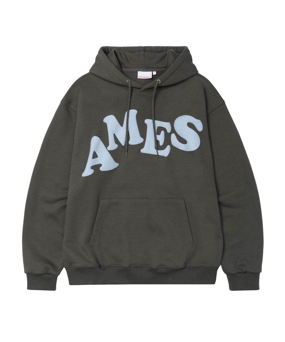 아메스 월드와이드(AMES-WORLDWIDE) BIG TYPO HOODIE CHARCOAL