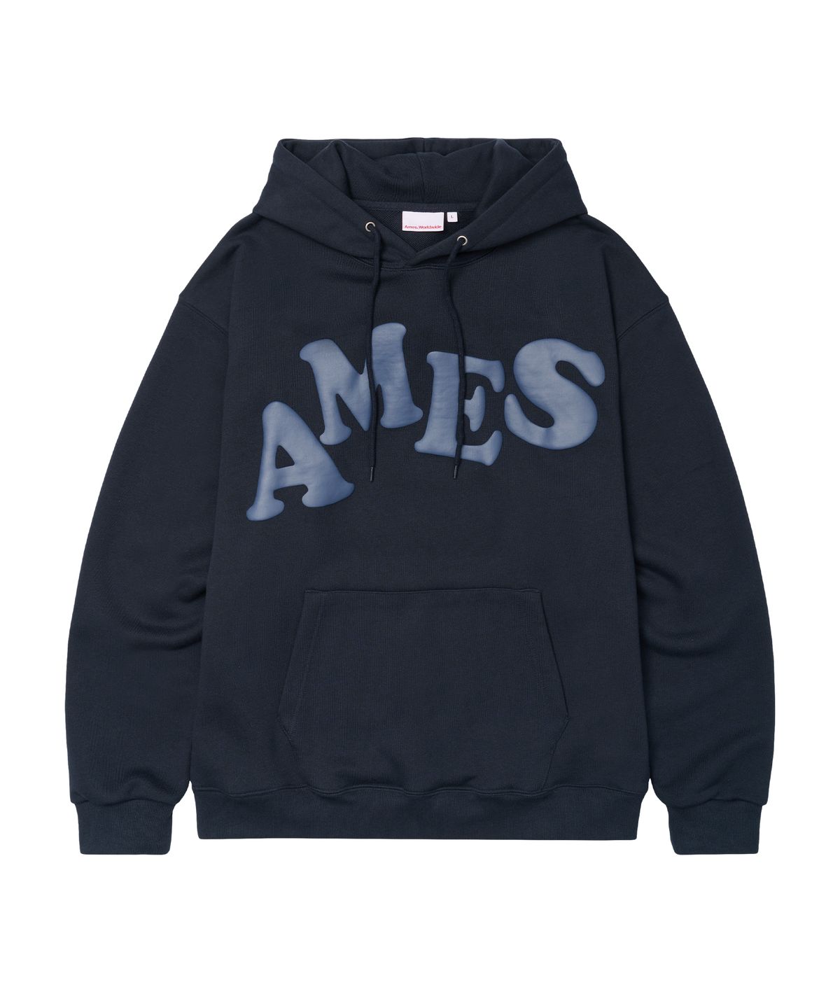 아메스 월드와이드(AMES-WORLDWIDE) BIG TYPO HOODIE NAVY