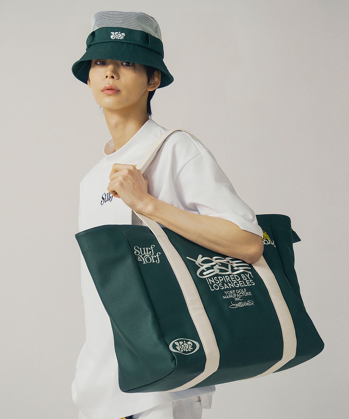 욜프(YORF) YORF CASUAL TOTE BAG GREEN 캐주얼 토트백 그린
