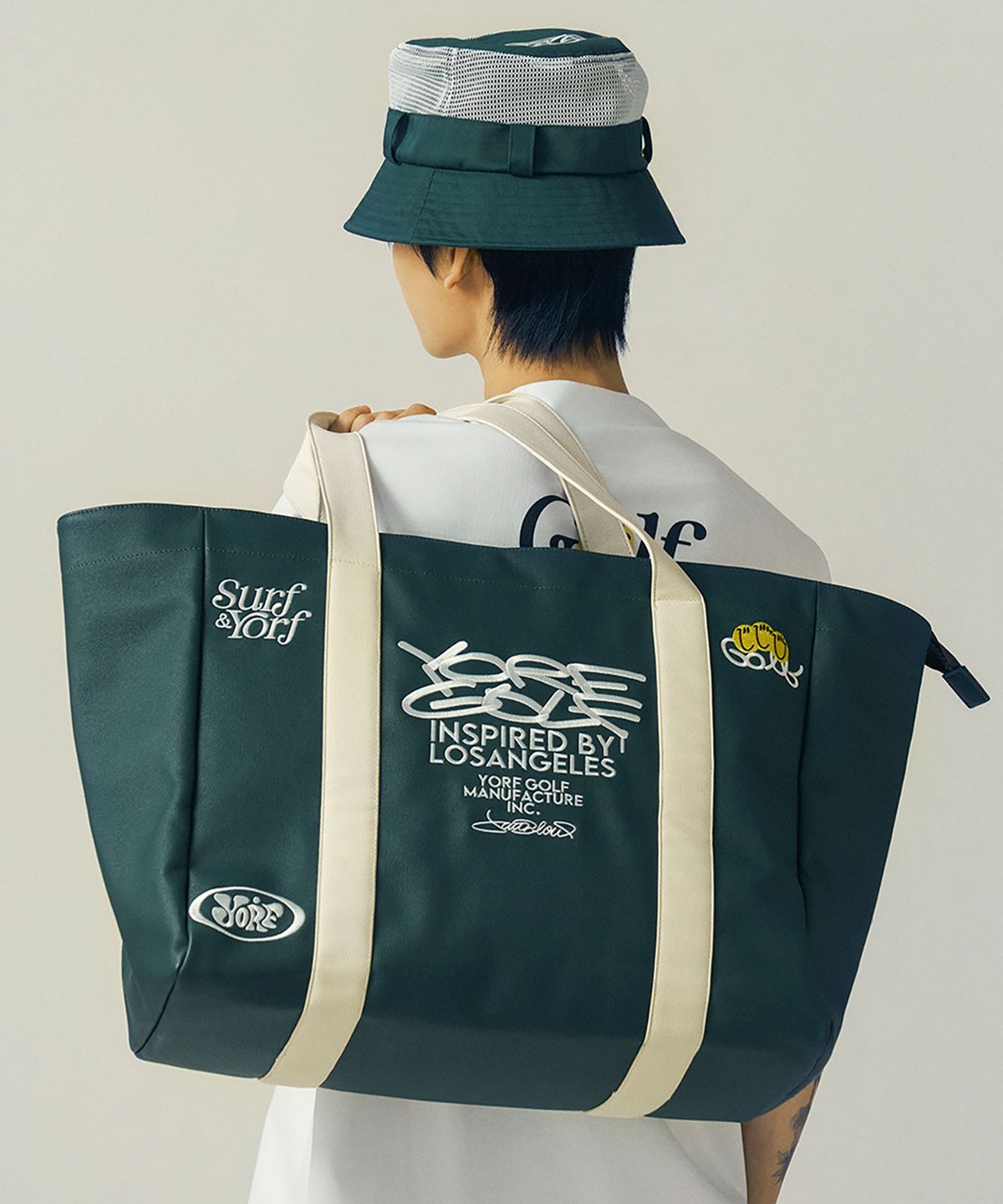 욜프(YORF) YORF CASUAL TOTE BAG GREEN 캐주얼 토트백 그린