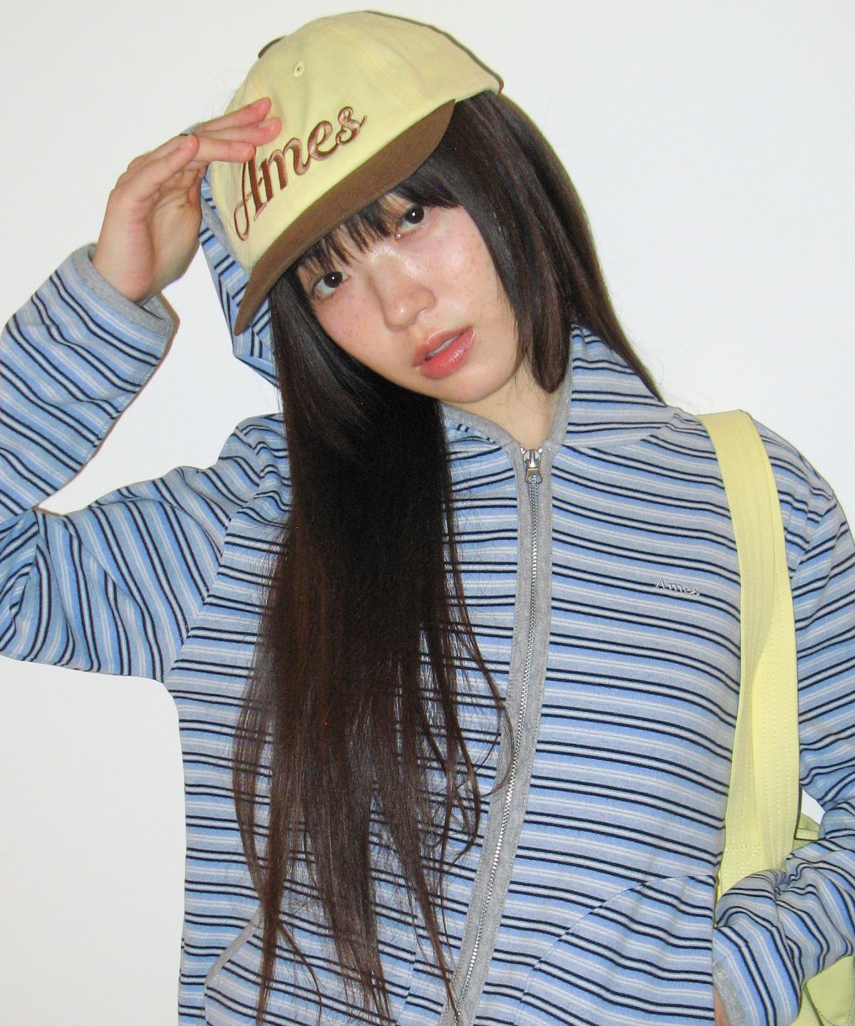 아메스 월드와이드(AMES-WORLDWIDE) STANDARD LOGO BALL CAP YELLOW