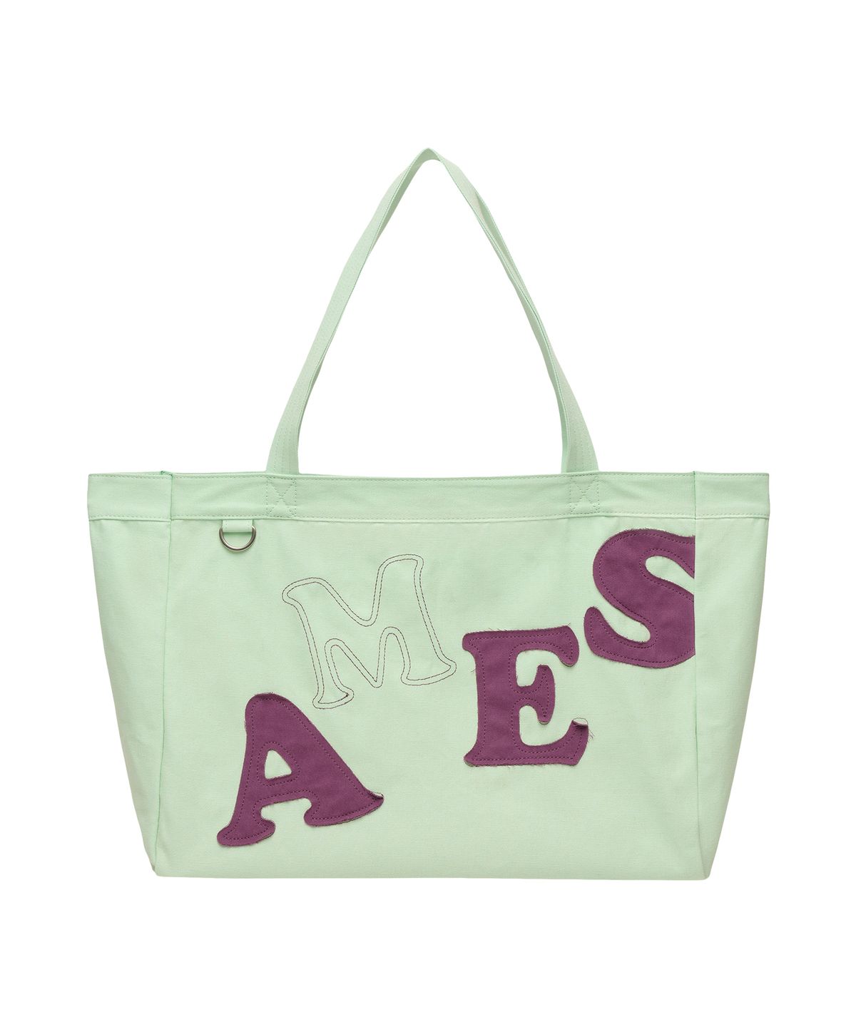 아메스 월드와이드(AMES-WORLDWIDE) BIG TYPO APPLIQUE SHOULDER BAG MINT