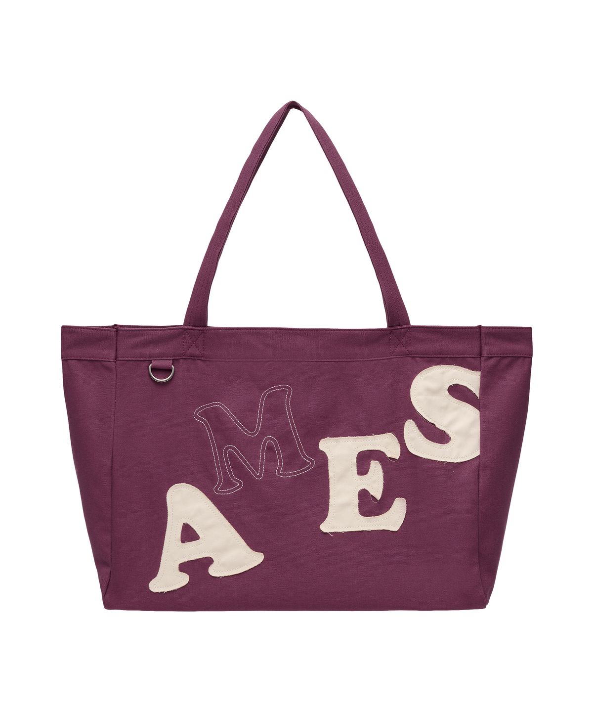 아메스 월드와이드(AMES-WORLDWIDE) BIG TYPO APPLIQUE SHOULDER BAG PURPLE