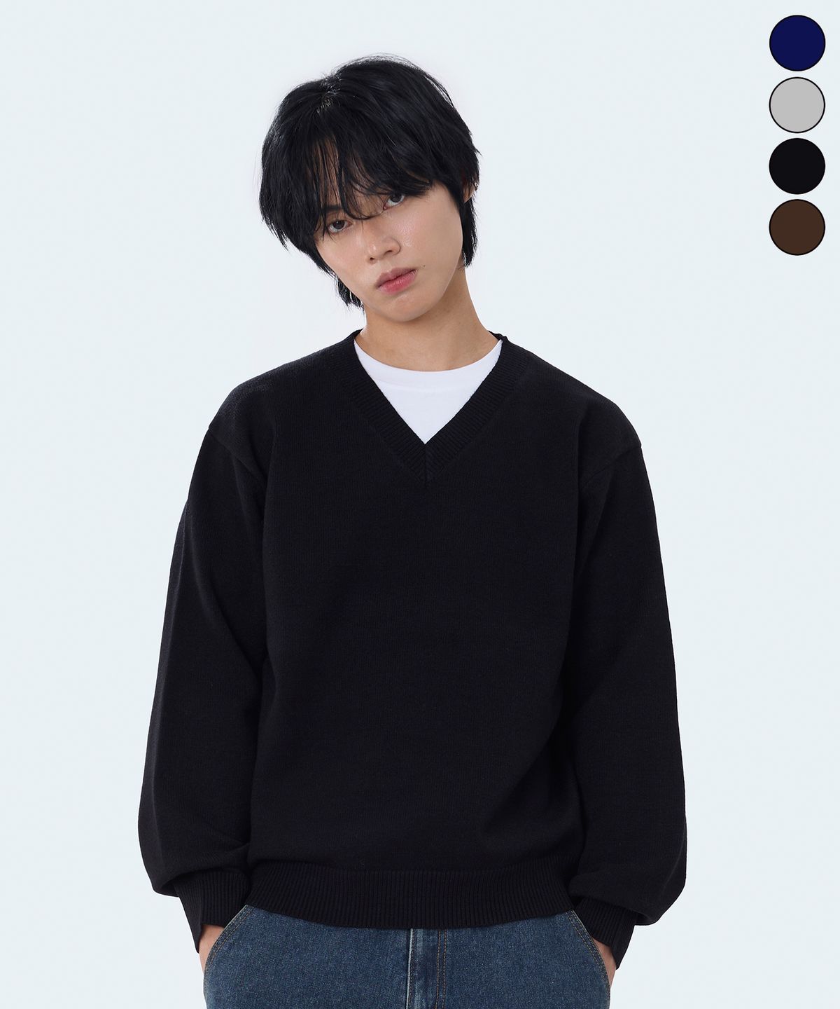 요세미티(YOSEMITE) 소프트 브이넥 니트 4Color YKM-1Y11