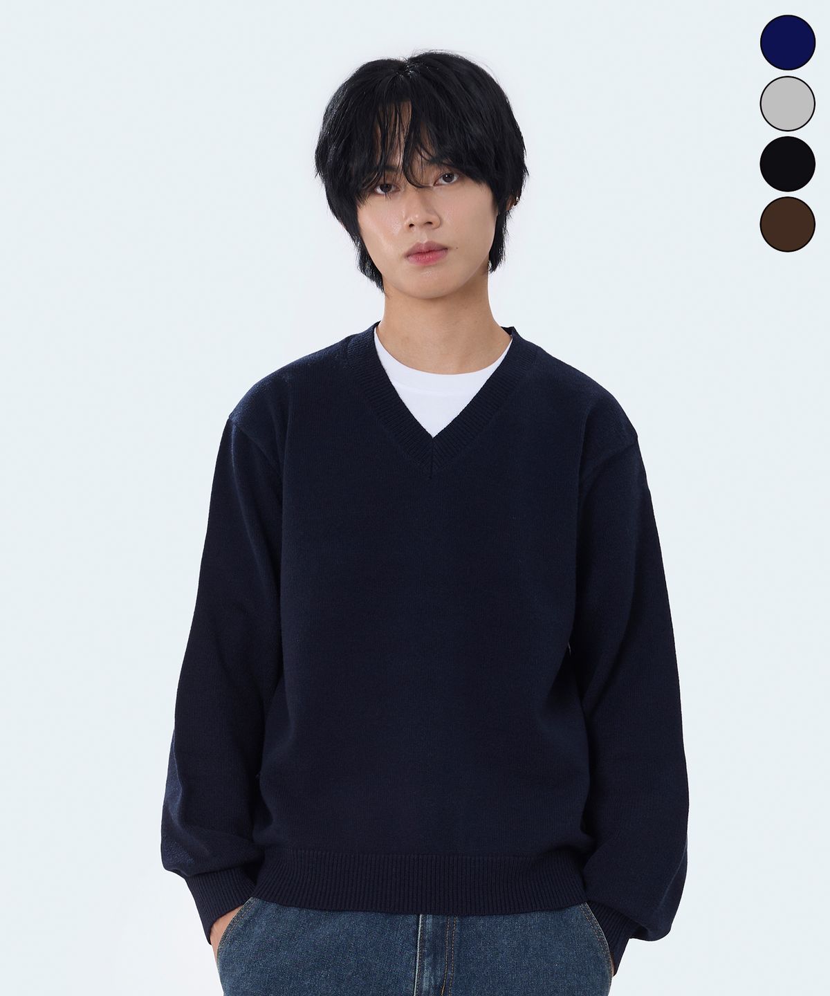 요세미티(YOSEMITE) 소프트 브이넥 니트 4Color YKM-1Y11