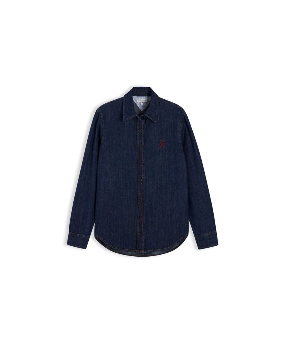 타미힐피거(TOMMY HILFIGER) 릴랙스 핏 베이직 인디고 데님 셔츠 (T22G7WSH052WT11BN)