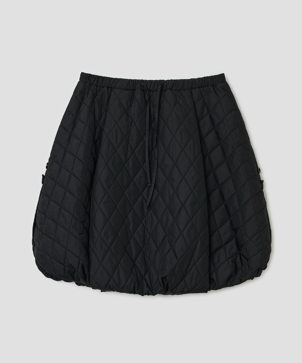 타입서비스(TYPESERVICE) Quilted Balloon Skirt [Black]