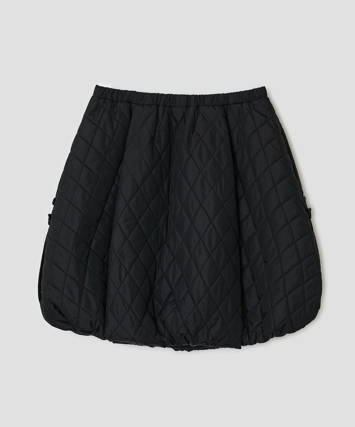 타입서비스(TYPESERVICE) Quilted Balloon Skirt [Black]