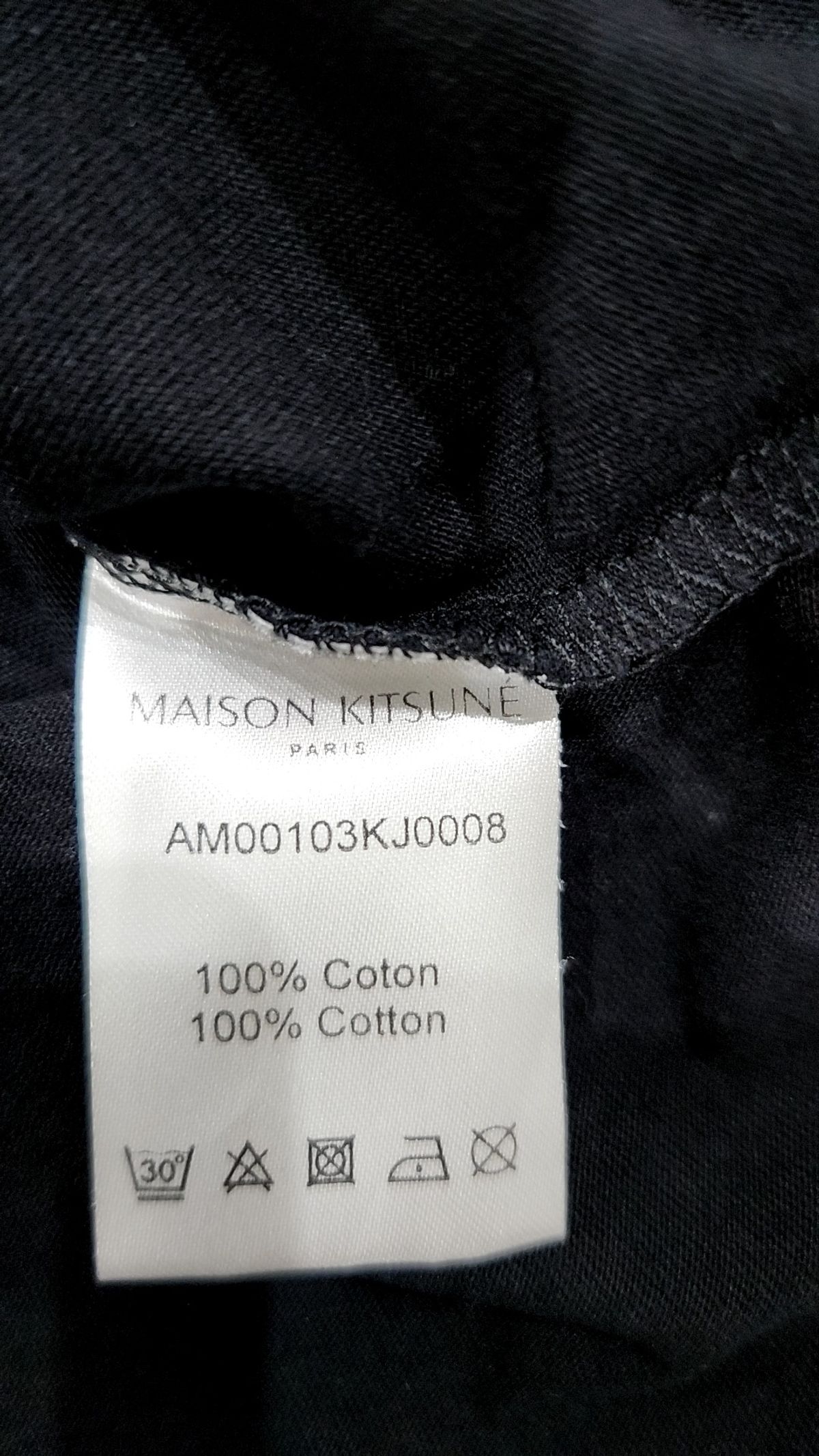 메종 키츠네(MAISON KITSUNE) 폭스헤드 반팔 티셔츠 AM00103KJ0008 P480 NAVY M