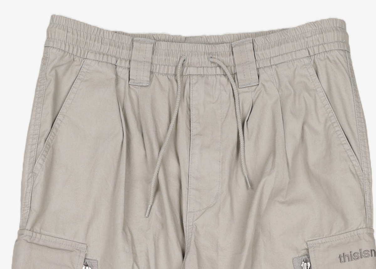 디스이즈네버댓(THISISNEVERTHAT) Multi Zip Cargo Pant Light Grey M